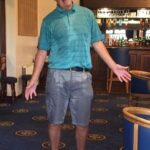 it's a bit wet out there comments Tony Wisdom